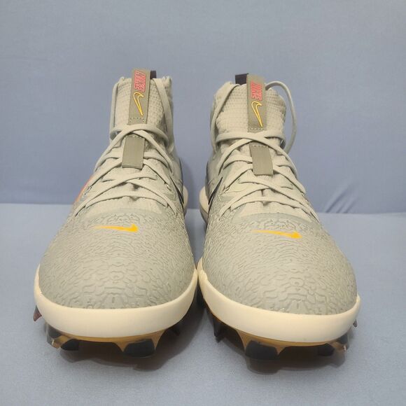 Nike Alpha Huarache NXT MCS Mid Mens Size 10 Baseball Cleats Silver HF1132-001